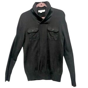 Calvin Klein Men's long sleeve knit pullover shawl collar sweater size S